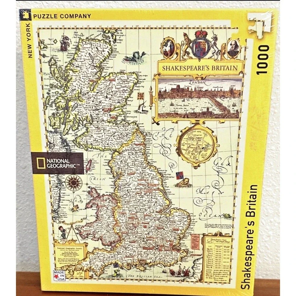 National Geographic 1000pc Shakespeare's Britain New York Puzzle Company